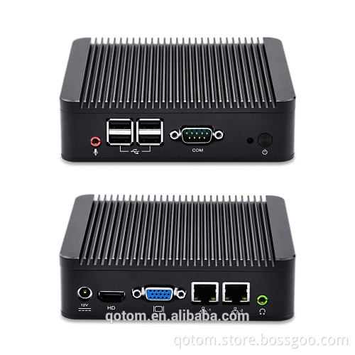 Fanless Mini PC X86 Ununtu Mini Computer, Intel Celeron 1007U ,Dual Core, Linux x86 Mini PC 1.5GHz Multifunction Dual lan PC